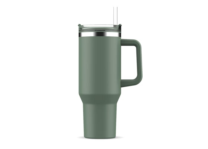 Mug publicitaire isotherme 1,2L Ozzy Vert olive